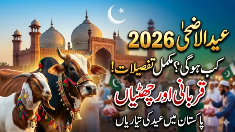 Eid Ul Adha 2026 In Pakistan Expected Dates Revealed Full Details