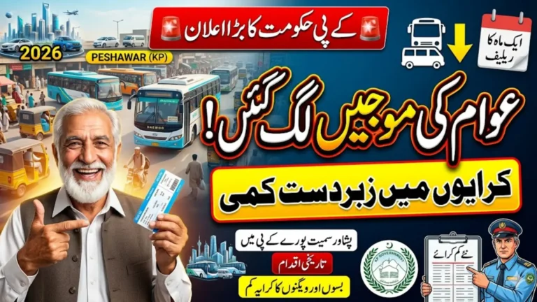 KP Govt Announces One-Month Tax Relief for Transport Sector 2026