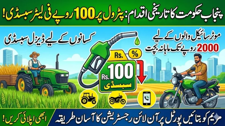 Mkb Punjab Gov Pk Registration Punjab Government has introduced a petrol subsidy program in 2026 to reduce the burden of rising